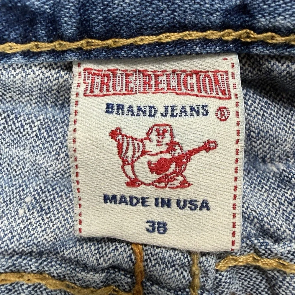 VTG True Religion Rainbow Joey Jeans Men's 38 (Actual 39x31) USA Streetwear Y2K